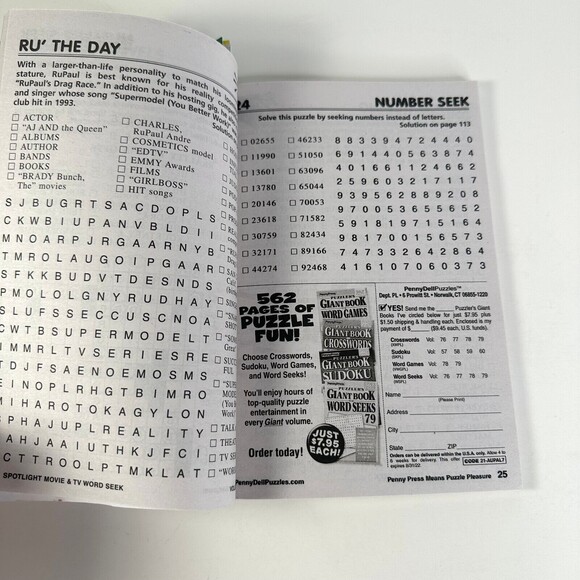 Penny Press Word Seek Lot of 4 - Picture 7 of 10